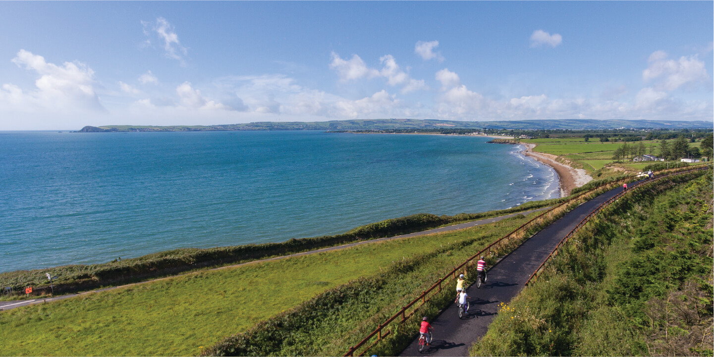 Waterford Greenway clonea beach view