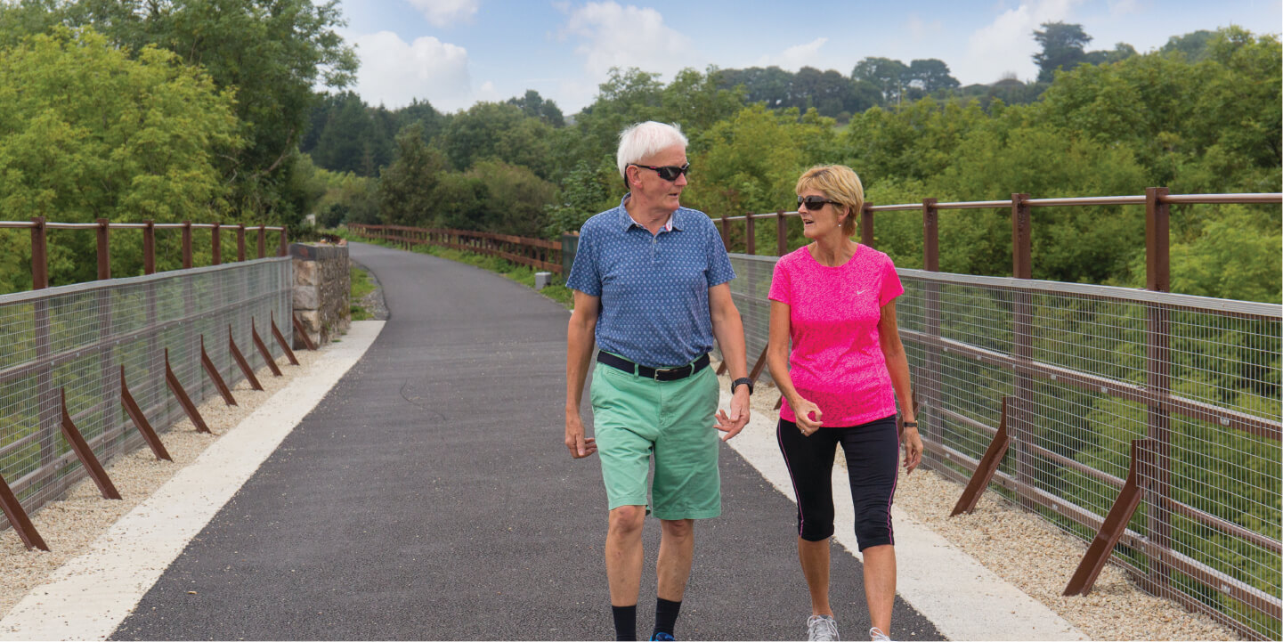Waterford Greenway couple walking