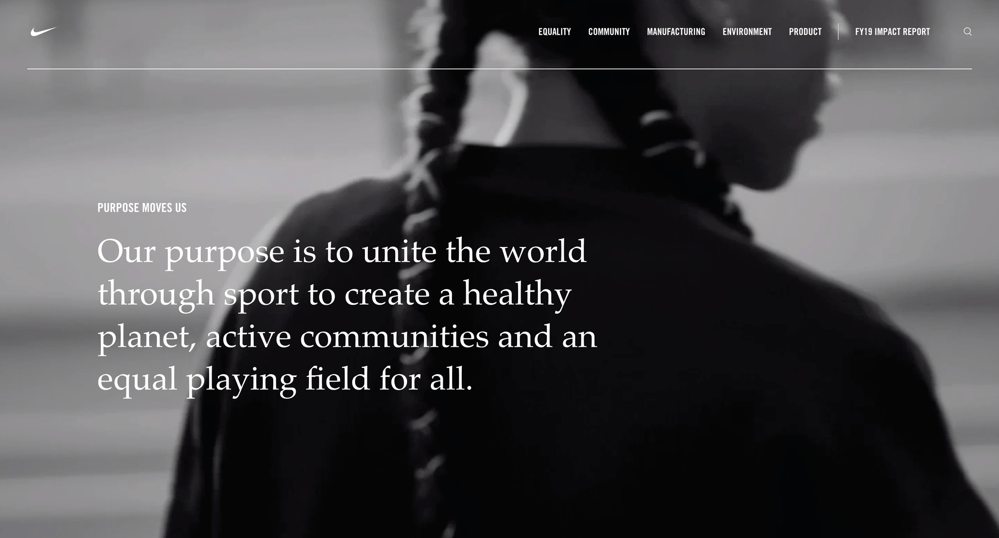 Nike brand promise