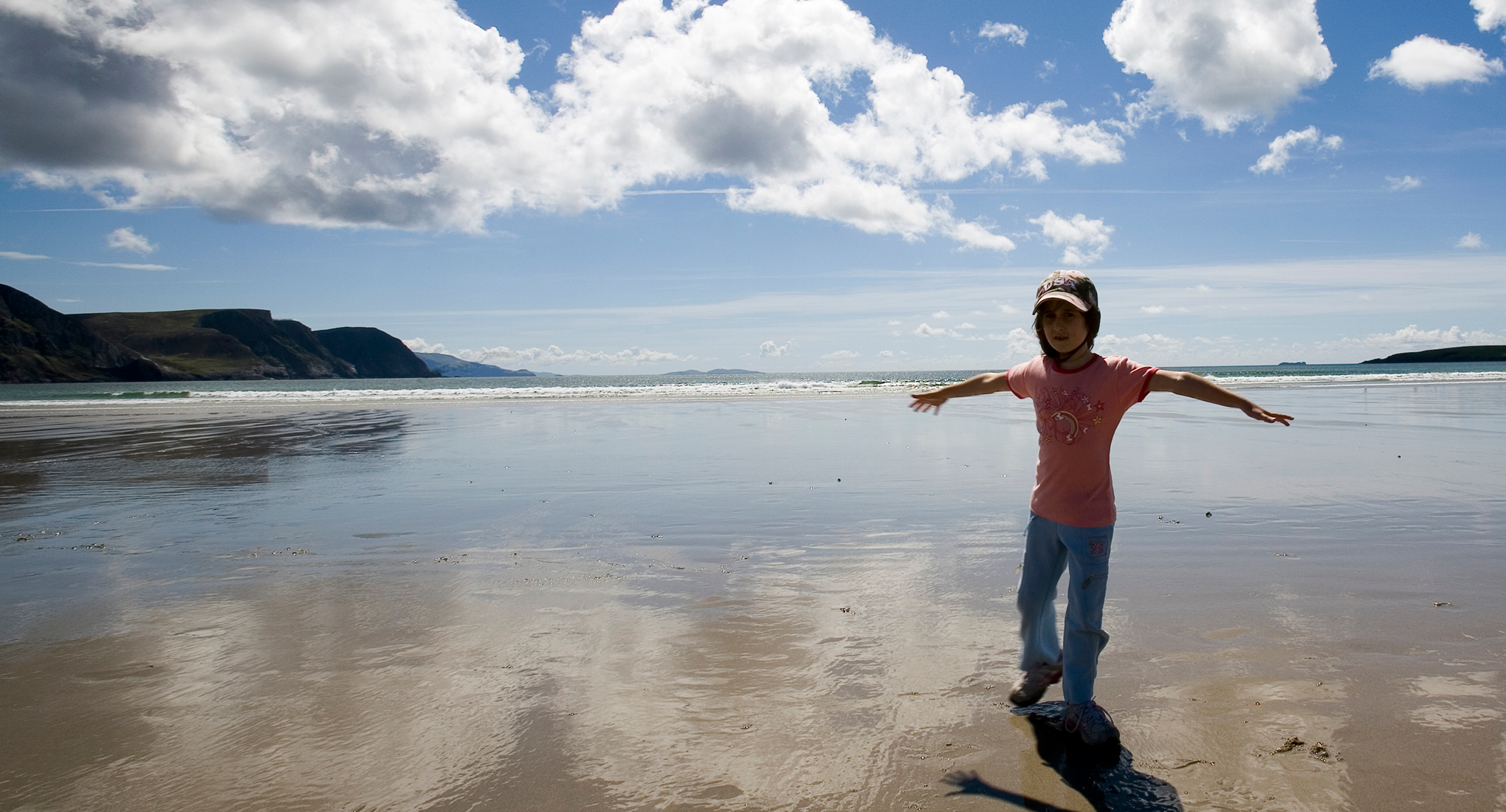 child on beach