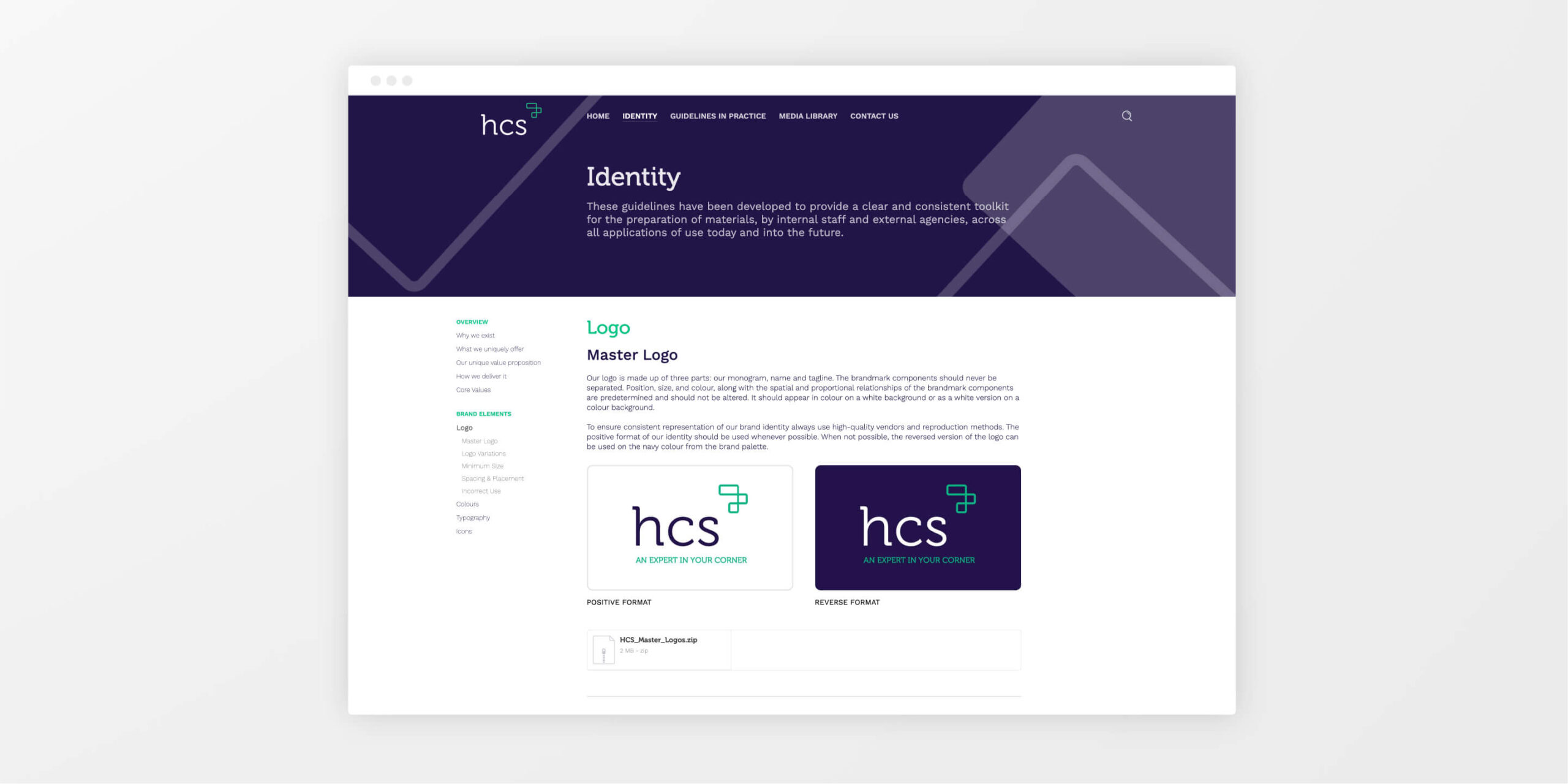 identity on screen