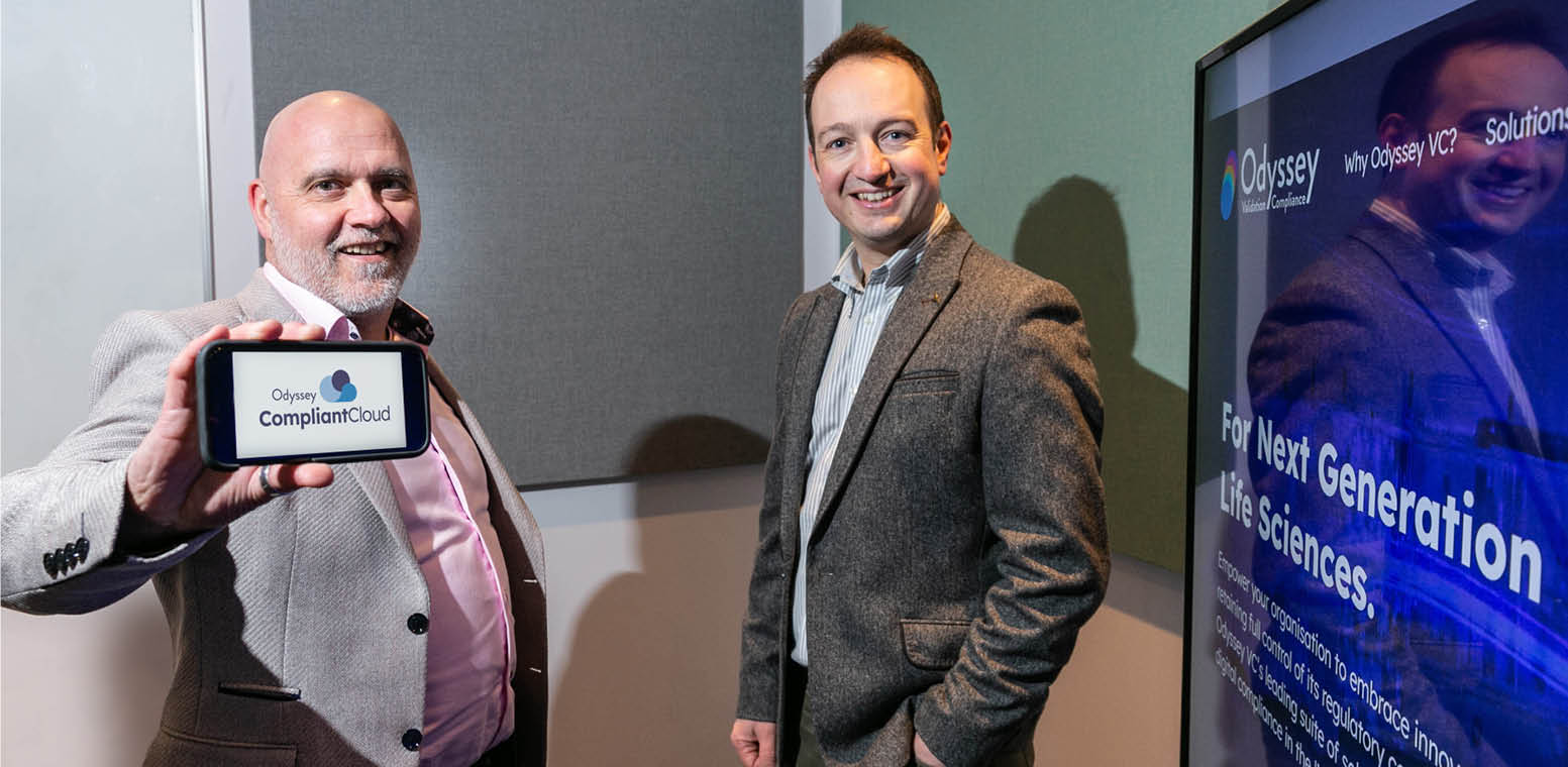 Colin Byrne Creative Director of TOTEM and Oisin Curran CEO of Odyssey VC